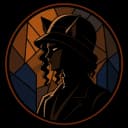 Praxitèle 746 — silhouette au chapeau cloche, de profil, dans une arche Art déco